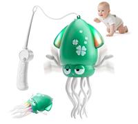 KutaKuta Dancing Octopus Toy - 2025 Latest 8 Leg Electric Dancing Squid Toy with Lights, Music and Fishing Rod, Rechargeable Crawling Octopus Toys with Automatic Obstacle Avoidance for Kids Gifts