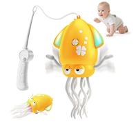 KutaKuta Dancing Octopus Toy - 2025 Latest 8 Leg Electric Dancing Squid Toy with Lights, Music and Fishing Rod, Rechargeable Crawling Octopus Toys with Automatic Obstacle Avoidance for Kids Gifts