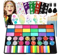 KutaKuta Face Painting Kit,52 Colors Professional Face Paint