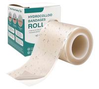 KutaKuta Hydrocolloid Roll 5M*5CM Cuttable Hydrocolloid Patches Bandages Flexible Hydrocolloid Dressing Roll Waterproof Hydrocolloid Tape Patche
