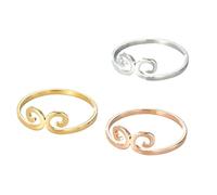 KUTCEK 3Pcs Titanium Steel Rings Set Minimalist Cultural Design Stackable Bands Unique Jewelry Gift