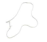 KUTCEK 925 Silver Rice Grain Necklace Women Minimalist Olive Bead Collarbone Chain Stackable Layering Gift for Her Ins Style