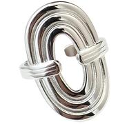 KUTCEK Adjustable Open End Titanium Steel Ring Vintage Inspired Design Matching Couple Bands Jewelry Gift for Women Men