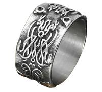 KUTCEK Celtic Dragon Ring Stainless Steel Viking Jewelry Odin Inspired Mens Ring Norse Mythology Band Gift for Him