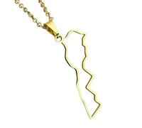 KUTCEK Geometric Enamel Moroccan Necklace Stainless Steel Women's Pendant Gift Bohemian Luxury Unique Ethnic Jewelry