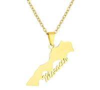 KUTCEK Geometric Enamel Moroccan Necklace Stainless Steel Women's Pendant Gift Bohemian Luxury Unique Ethnic Jewelry