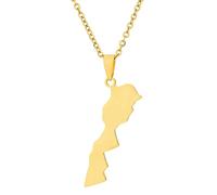 KUTCEK Geometric Enamel Moroccan Necklace Stainless Steel Women's Pendant Gift Bohemian Luxury Unique Ethnic Jewelry