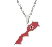 KUTCEK Geometric Enamel Moroccan Necklace Stainless Steel Women's Pendant Gift Bohemian Luxury Unique Ethnic Jewelry