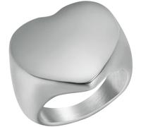 KUTCEK Heart Ring for Women Stainless Steel Polished Finish Minimalist Statement Jewelry Elegant Band Ins Style Gift for Her