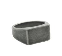 KUTCEK Men's Titanium Steel Square Ring Edgy Punk Geometric Design Vintage Gothic Jewelry Bold Retro Band for Masculine Style
