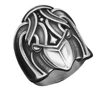 KUTCEK Odin's Raven Ring Viking Jewelry Stainless Steel Celtic Norse Mythology Corvid Bird Design Viking Accessory Gift for Him