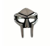 KUTCEK Pharaoh Mask Ring Stainless Steel Casting Polished Finish Egyptian Mythology Jewelry Gift for Men