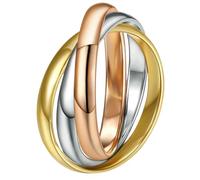 KUTCEK Triple Ring for Women Stainless Steel Mobius Jewelry Gift for Her Stackable Minimalist Ring Modern Dainty Stacking Ring