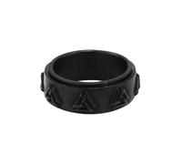 KUTCEK Viking Rune Rotatable Celtic Knot Titanium Steel Men’s Ring - Vintage Punk Hip hop Nordic Jewelry Gift for Man