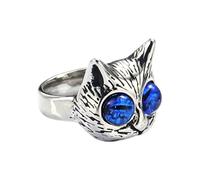 KUTCEK Vintage Owl Head Men's Ring - Retro Cartoon Animal Fashion Ring for Unisex Unique Jewelry Gift