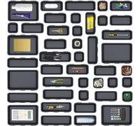 Kutesna 44 PCS Plastic desk drawer organizer set