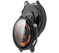 KUTEWEU Case Compatible with Oppo Watch X3 Watches, Silicone Protective Case in Anti-Scratch Replacement Screen Case for Oneplus Watch 4 Smartwatch Accessories (2 Pieces Black)