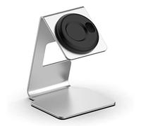 KUTEWEU Charging Stand Compatible with Forerunner 265S/ 265/965/ 955, Non-Slip Charging Dock Holder,Charger Bracket Integrated Cable Management Slot Compatible with Garmin Forerunner 255 (Silver)