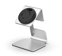 KUTEWEU Charging Stand Compatible with Garmin/Samsung/Huawei/Xiaomi/Omega etc Smartwatch, Non-Slip Charging Dock Holder, Charger Bracket Integrated Cable Management Slot Universal (Silver)