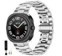 KUTEWEU Metal Strap Compatible with Galaxy Watch Ultra 47mm 2025 Band, Stainless Steel Bracelet Sport Wristband Replacement for Galaxy Watch Ultra Smartwatch Accessories (Silver)