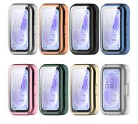 KUTEWEU Silicone Protective Case Compatible with Huawei Band 11 Shell, Cover with Screen Protector Replacement Bumper for Huawei Band 11 Smartwatch Accessories (8 Pieces)