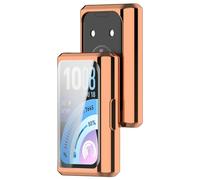 KUTEWEU Silicone Watch Protective Case Compatible with Huawei Band 11 Pro TPU Shell, Cover with Screen Protector Replacement Bumper for Huawei Band 11 Pro Smartwatch Accessories (2 Pieces Rose Gold)