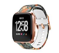 KUTEWEU Silicone Watch Strap Compatible with Fitbit Versa 2 Bracelet, 22mm Adjustable Replacement Bands Soft Band for Fitbit Versa Lite Smartwatch Accessories (Colour-11)