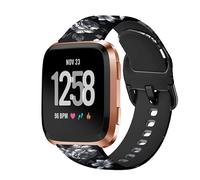 KUTEWEU Silicone Watch Strap Compatible with Fitbit Versa 2 Bracelet, 22mm Adjustable Replacement Bands Soft Band for Fitbit Versa Lite Smartwatch Accessories (Colour-08)