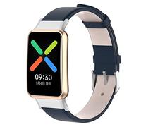 KUTEWEU Strap Compatible with Oppo Watch Free, Leather Soft Sport Breathable Straps Adjustable Replacement Bands Wristband Replacement Straps for Oppo Watch Free Smartwatch Men Women (Blue)