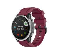 KUTEWEU Strap for Garmin Fenix 7S/Fenix 7S Pro/Epix Pro 42mm/Fenix 7S Solar Band, Easy-fit Silicone Replacement Strap for Fenix 7S Sapphire Solar/Fenix 6S Pro/Fenix 5S Plus Smartwatch (Red)