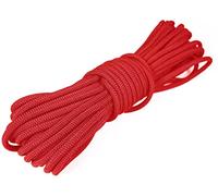 KuTi Kai 20M(64FT) Nylon Rope,Traction Tying Powerful Rope,Multi-functional Thick Tarp Hanging String for Gardening Design,Wedding,Fishing and DIY(Red, 8MM)