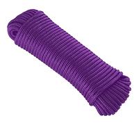 KuTi Kai 20M(64FT) Powerful Nylon Rope,Solid Nylon Line,Thick Multipurpose Durable Long Rope for Wedding,Fishing and DIY etc (2mm, Purple)