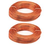 KuTi Kai Aluminium Wire 2 Rolls 5m Length Bendy Craft Silver Wire for Jewelry Making,DIY Sculpture,Modelling Making and Crafts (Gold, 2.5mm)