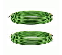 KuTi Kai Aluminium Wire 2 Rolls 5m Length Bendy Craft Silver Wire for Jewelry Making,DIY Sculpture,Modelling Making and Crafts (Green, 0.8mm)