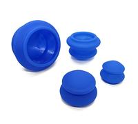 KuTi Kai Massage Vacuum Cups,Silicone Cupping Cup, Anti Cellulite Acupuncture Massager Massage Cup Kit 4pcs/Set (Blue)