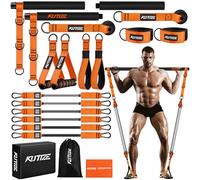 KUTIZE Pilates Bar Kit with Resistance Bands, Heavy Duty Pilates Equipment for Men, Strength Training Bar for Legs, Hip, Back, Arm, Abs, Chest, Shoulders, Portable Home Gym Full Body Workout Equipment