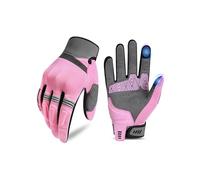 KUTOOK Motorbike Gloves Motorcycle Mens Full Finger Mtb Waterproof UK Winter Summer Motocross Warm Autumn Riding Pink L