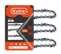 Kutrex 10 Inch Chainsaw Chain for Greenworks, Echo, Remington and More | 3/8" LP Pitch, 043" Gauge, 40 Drive Links | Replacement Chain for Craftsman Pole Saw -S40 (3 Chains)