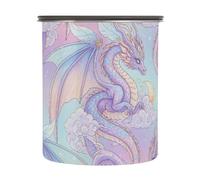 Kutsu Airtight Storage Container Mystical Dragon Stainless Steel Pantry Container for Kitchen, Airtight Seal Lid, Leak-Proof & Odorless, 30 oz