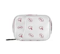 Kutsu American Football Helmets Pill Box Portable Pill Case Travel Medicine Organizer for Fish Oil Vitamin Supplement