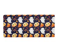 Kutsu Cartoon Ghosts Extended Gaming Mouse Pad, Large Mousepad with Non-Slip Rubber Base, Mouse Mat Desk Pad with Stitched Edges for Work Office Home, 31.5 x 15.7 in