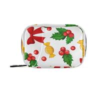 Kutsu Christmas Decor Pill Box Portable Pill Case Travel Medicine Organizer for Fish Oil Vitamin Supplement
