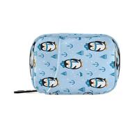 Kutsu Cute Penguins Pill Box Portable Pill Case Travel Medicine Organizer for Fish Oil Vitamin Supplement