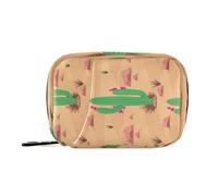 Kutsu Desert Landscape Cacti Pill Box Portable Pill Case Travel Medicine Organizer for Fish Oil Vitamin Supplement