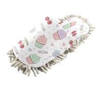 Kutsu Deserts Mop Slippers for Floor Cleaning, Microfiber Cleaning Slippers for Women Men, L