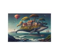 Kutsu Fantasy Whale 500 Pieces Jigsaw Puzzle for Kids Teens Adults Family
