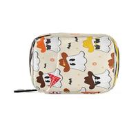 Kutsu Ghosts Wearing Cowboy Hats Pill Box Portable Pill Case Travel Medicine Organizer for Fish Oil Vitamin Supplement