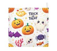 Kutsu Halloween Elements Baby Washcloths 5 Pack Muslin Washcloths for Newborns Infants Toddlers, Cotton Face Towels, Soft & Absorbent on Sensitive Skin
