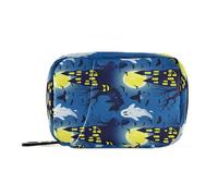 Kutsu Haunted Castles Pill Box Portable Pill Case Travel Medicine Organizer for Fish Oil Vitamin Supplement