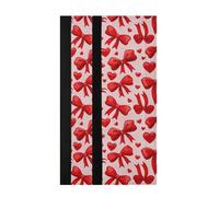 Kutsu Large Red Bows Refrigerator Door Handle Covers, 2 PCS Kitchen Appliance Decor Handle Covers, Microwave Dishwasher Oven Protector Keep Off Fingerprints Food Stains Smudges